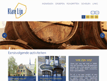 Tablet Screenshot of klarelijn.be
